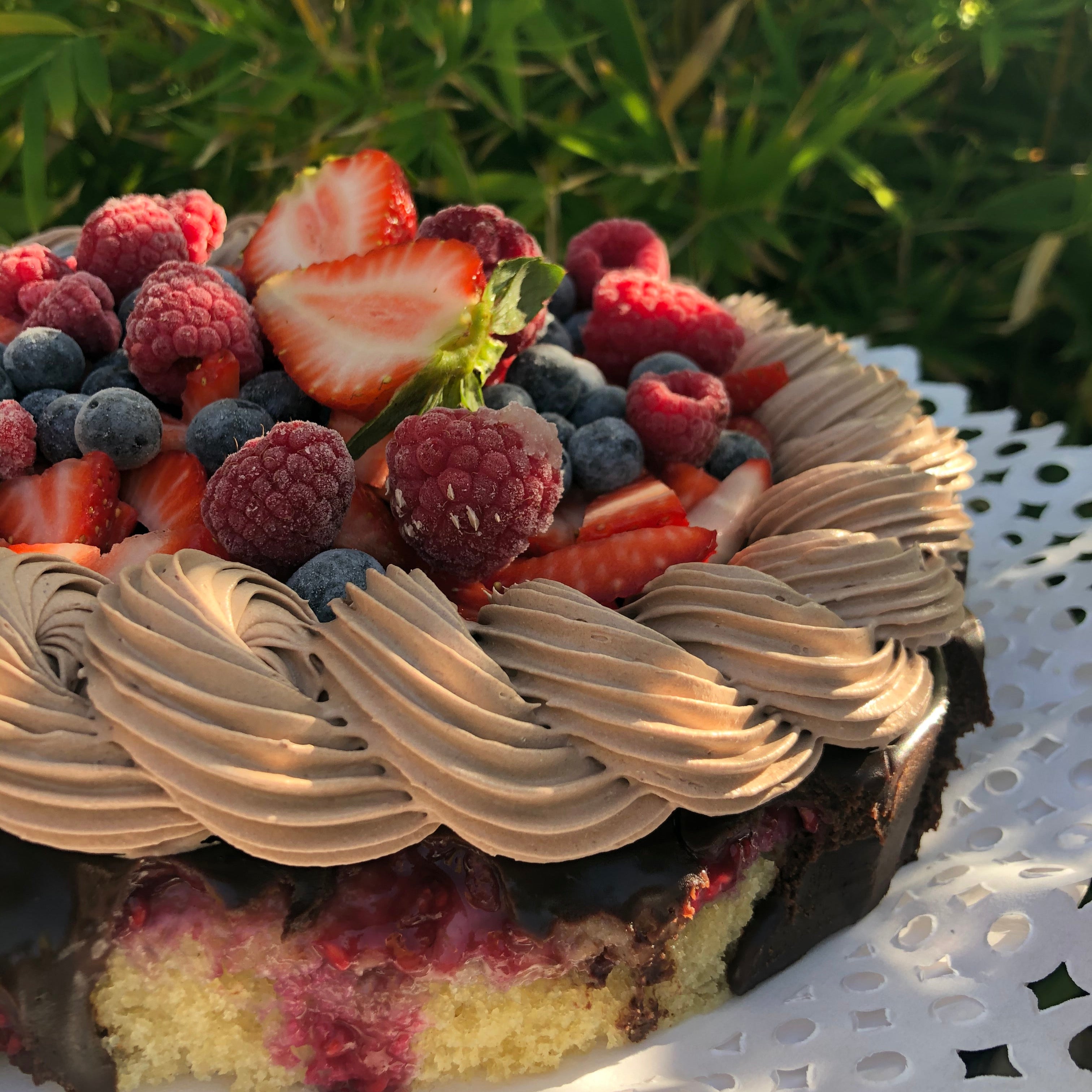 Pastel de berries